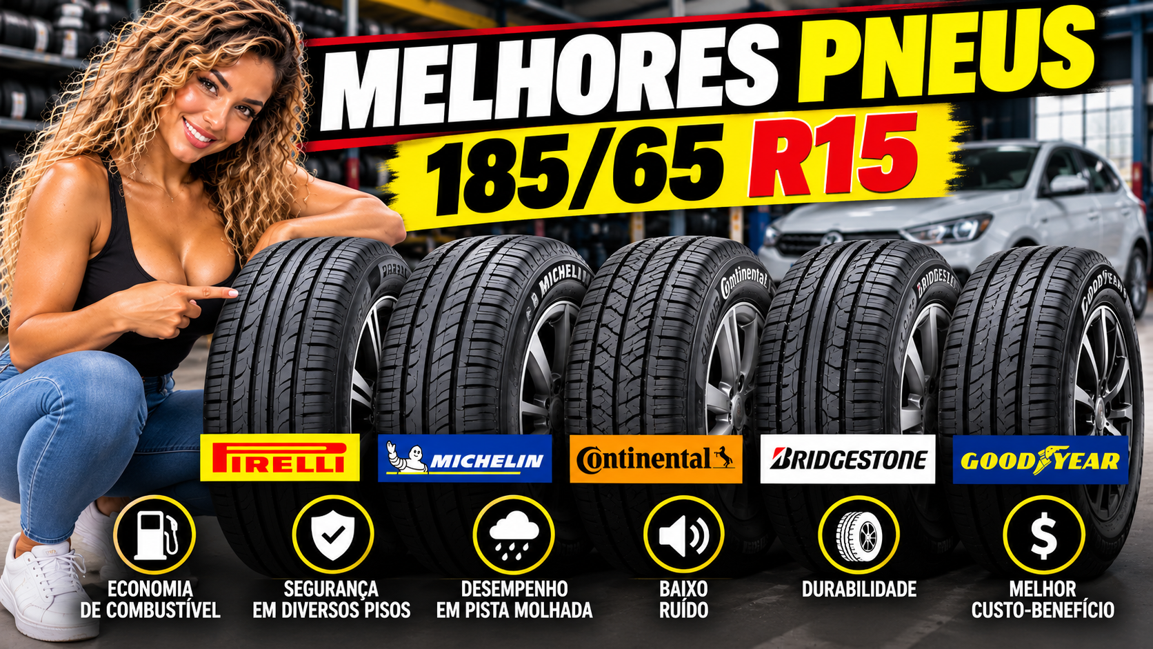 Melhores Pneus 185/65R15: Qual Escolher para Seu Carro?